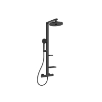 CERATHERM ALU+, SILK BLACK, COLOANA DE DUS CU BATERIE TERMOSTATATA, BD583XG